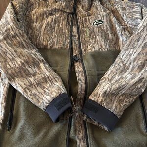 Drake Olive Green Fleece Jacket full Zip